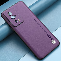 Funda Lujo Cuero Carcasa S03 para Xiaomi Redmi K60 Pro 5G Purpura Claro