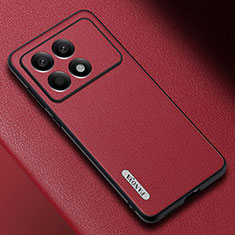 Funda Lujo Cuero Carcasa S03 para Xiaomi Redmi K70 5G Rojo