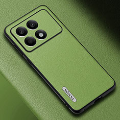 Funda Lujo Cuero Carcasa S03 para Xiaomi Redmi K70 Pro 5G Verde