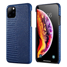 Funda Lujo Cuero Carcasa S04 para Apple iPhone 11 Pro Azul