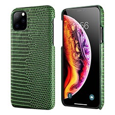 Funda Lujo Cuero Carcasa S04 para Apple iPhone 11 Pro Verde