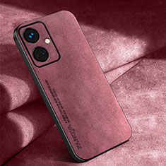 Funda Lujo Cuero Carcasa S04 para Oppo K11 5G Rojo