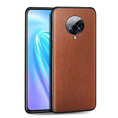 Funda Lujo Cuero Carcasa S04 para Vivo Nex 3 Marron