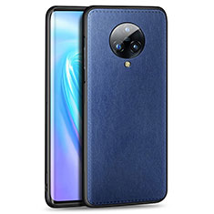 Funda Lujo Cuero Carcasa S04 para Vivo Nex 3S Azul