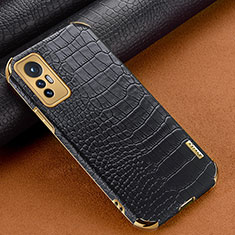 Funda Lujo Cuero Carcasa S04 para Xiaomi Mi 12 Pro 5G Negro