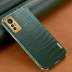 Funda Lujo Cuero Carcasa S04 para Xiaomi Mi 12S Pro 5G Verde