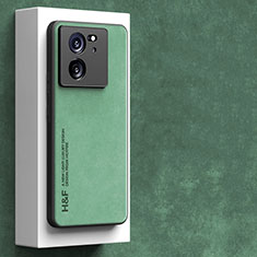 Funda Lujo Cuero Carcasa S04 para Xiaomi Mi 13T 5G Verde