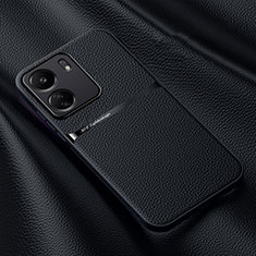 Funda Lujo Cuero Carcasa S04 para Xiaomi Poco C65 Negro