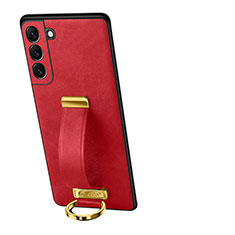 Funda Lujo Cuero Carcasa S05 para Samsung Galaxy S21 5G Rojo