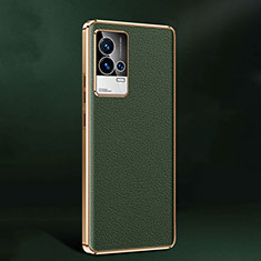 Funda Lujo Cuero Carcasa S05 para Vivo iQOO 8 Pro 5G Verde