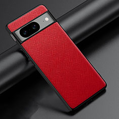 Funda Lujo Cuero Carcasa S06 para Google Pixel 8 5G Rojo