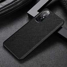 Funda Lujo Cuero Carcasa S06 para Huawei Nova 8 5G Negro