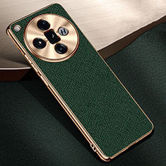 Funda Lujo Cuero Carcasa S06 para Oppo Find X7 5G Verde