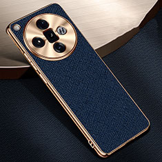 Funda Lujo Cuero Carcasa S06 para Oppo Find X7 Ultra 5G Azul