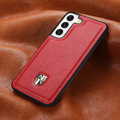 Funda Lujo Cuero Carcasa S06D para Samsung Galaxy S21 5G Rojo