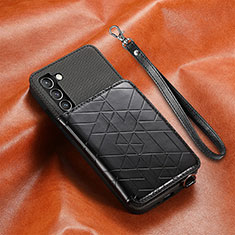 Funda Lujo Cuero Carcasa S07D para Samsung Galaxy S21 FE 5G Negro