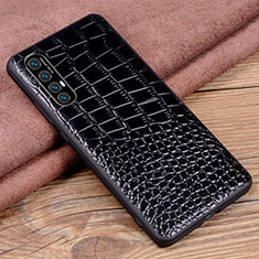 Funda Lujo Cuero Carcasa S08 para Oppo Find X2 Neo Negro