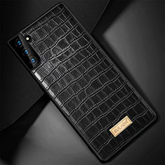 Funda Lujo Cuero Carcasa S08 para Samsung Galaxy S21 Plus 5G Negro