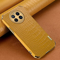 Funda Lujo Cuero Carcasa XD1 para Huawei Mate 50E Amarillo