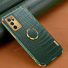 Funda Lujo Cuero Carcasa XD1 para Oppo A16 Verde