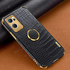 Funda Lujo Cuero Carcasa XD1 para Oppo Find X5 Lite 5G Negro