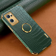 Funda Lujo Cuero Carcasa XD1 para Oppo Find X5 Lite 5G Verde