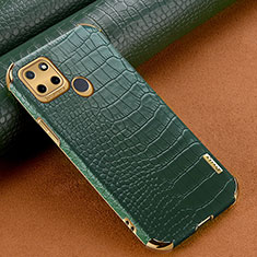 Funda Lujo Cuero Carcasa XD1 para Realme C21Y Verde