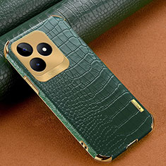 Funda Lujo Cuero Carcasa XD1 para Realme C67 Verde