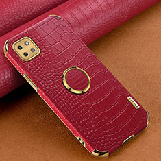 Funda Lujo Cuero Carcasa XD1 para Samsung Galaxy A22s 5G Rojo
