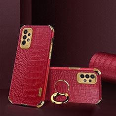 Funda Lujo Cuero Carcasa XD1 para Samsung Galaxy A23 4G Rojo