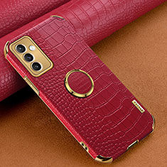 Funda Lujo Cuero Carcasa XD1 para Samsung Galaxy A82 5G Rojo