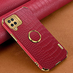 Funda Lujo Cuero Carcasa XD1 para Samsung Galaxy F12 Rojo