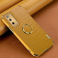 Funda Lujo Cuero Carcasa XD1 para Samsung Galaxy S20 FE 4G Amarillo