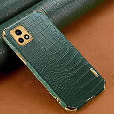 Funda Lujo Cuero Carcasa XD1 para Vivo iQOO U3 5G Verde