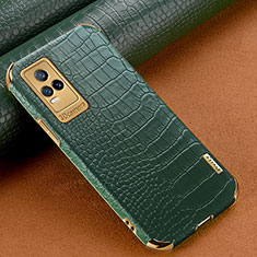 Funda Lujo Cuero Carcasa XD1 para Vivo V21e 4G Verde