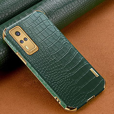 Funda Lujo Cuero Carcasa XD1 para Vivo Y51 (2021) Verde