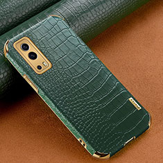 Funda Lujo Cuero Carcasa XD1 para Vivo Y52 5G Verde