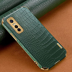 Funda Lujo Cuero Carcasa XD1 para Vivo Y73s 5G Verde