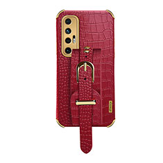 Funda Lujo Cuero Carcasa XD1 para Xiaomi Mi 10S 5G Rojo