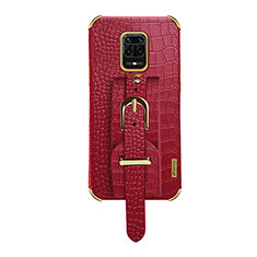 Funda Lujo Cuero Carcasa XD1 para Xiaomi Poco M2 Pro Rojo