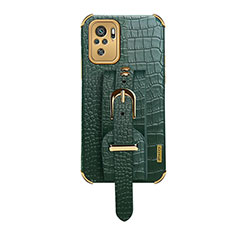 Funda Lujo Cuero Carcasa XD1 para Xiaomi Poco M5S Verde