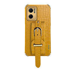 Funda Lujo Cuero Carcasa XD1 para Xiaomi Redmi 10 5G Amarillo