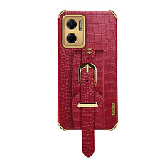 Funda Lujo Cuero Carcasa XD1 para Xiaomi Redmi 10 5G Rojo