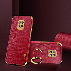 Funda Lujo Cuero Carcasa XD1 para Xiaomi Redmi 10X Pro 5G Rojo