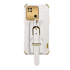 Funda Lujo Cuero Carcasa XD1 para Xiaomi Redmi 9C Blanco