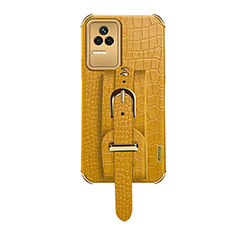 Funda Lujo Cuero Carcasa XD1 para Xiaomi Redmi K50 5G Amarillo