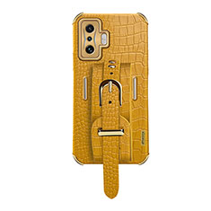 Funda Lujo Cuero Carcasa XD1 para Xiaomi Redmi K50 Gaming 5G Amarillo