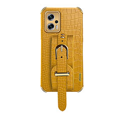 Funda Lujo Cuero Carcasa XD1 para Xiaomi Redmi K50i 5G Amarillo