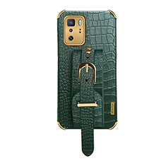 Funda Lujo Cuero Carcasa XD1 para Xiaomi Redmi Note 10 Pro 5G Verde