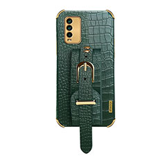 Funda Lujo Cuero Carcasa XD1 para Xiaomi Redmi Note 9 4G Verde